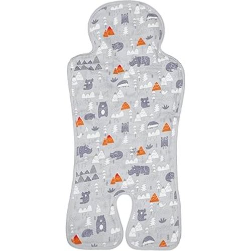 Pinkunn Gel Car Seat Baby Cooling Pad for Summer Breathable Stroller Cooler Pad Multifunctional Carseat Cooling Mat for Baby Child Dining Chair Safety Seat Stroller(Gray,Forest)