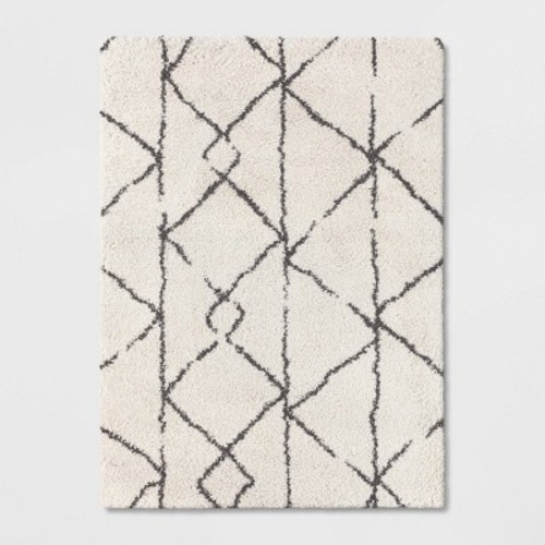 5'x7' Geometric Design Woven Area Rugs Cream/Gray - Threshold™