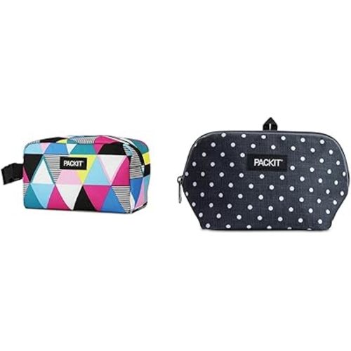 PackIt Freezable Snack Box and Snack Bag Bundle with Built-in Cooling