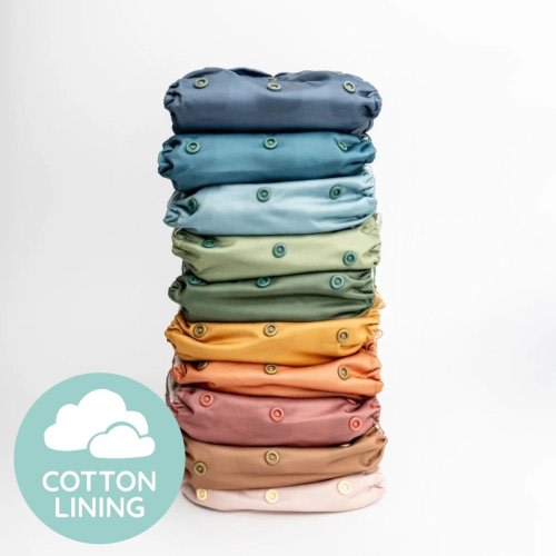 Boho Solids - Cloud - Essential Pocket Diaper - Cloth Diaper Value Bun – Kinder Cloth Diaper Co.