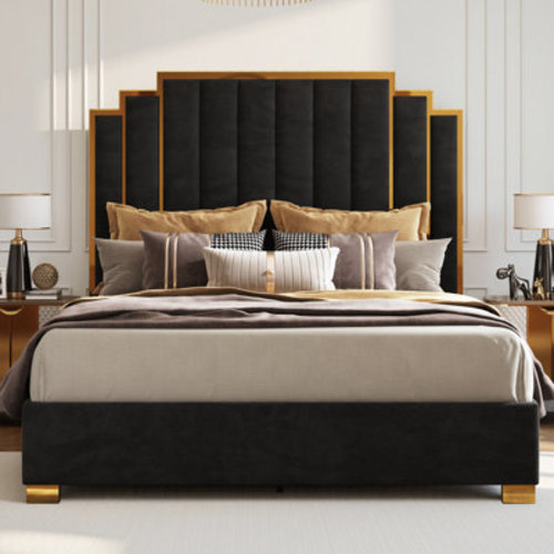 Willa Arlo™ Interiors Duncanville Upholstered Platform Bed & Reviews | Wayfair