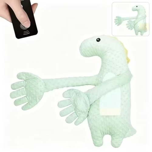 Patting Pillow Soother,Partner Plush Comfort Pillow,Interactive Remote Control Patting Plush,Soft Sensory Stuffed Animal for Soothing,Cuddling & Relaxation