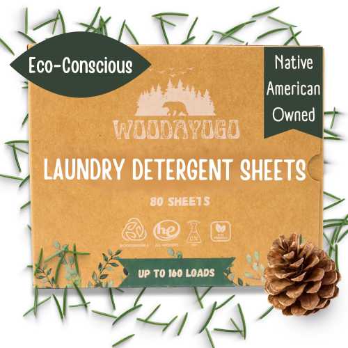 Laundry Detergent Sheets (Up to 160 Loads, Biodegradable, Essential Oil Fragrance, Eco-Friendly, Hypoallergenic)