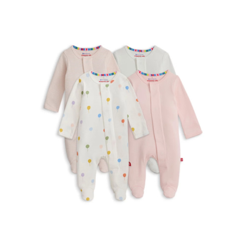 Girls' Footie Bundle, Pack of 4 - Baby