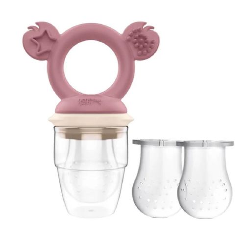 Cherub Baby Silicone Fresh Food Feeder Dusty Rose / Sand