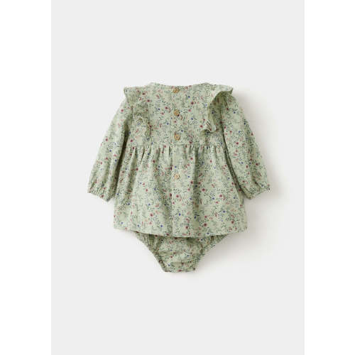 Floral dress and diaper cover - Kids | MANGO USA