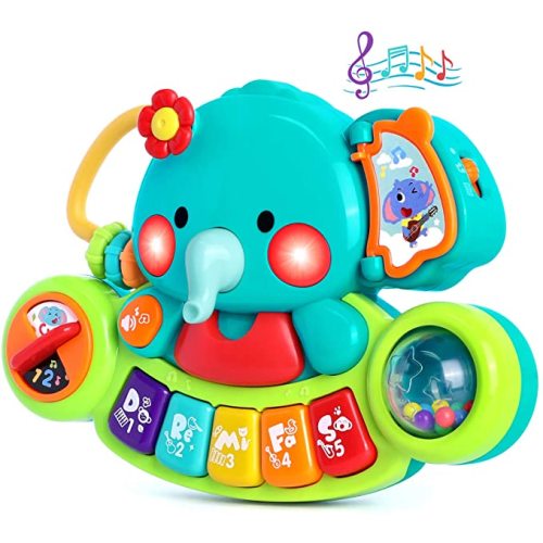 Baby Piano Toy 6 to 12 Months Light Up Music Baby Toys for 6 9 12 18 Months Early Learning Educational Piano Keyboard Infant Babies Girl Toy 1 Year Old Boy Girls Gift