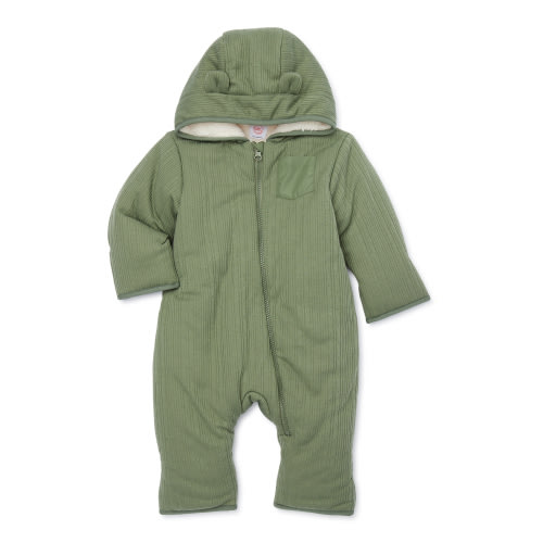 Wonder Nation Baby Hooded Pointelle Pram, Sizes 0M-24M