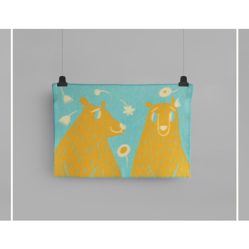 Bamse - Turquoise/orange Throw