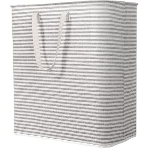 Lifewit 105L Large Collapsible Laundry Basket with Extended Handles, Grey