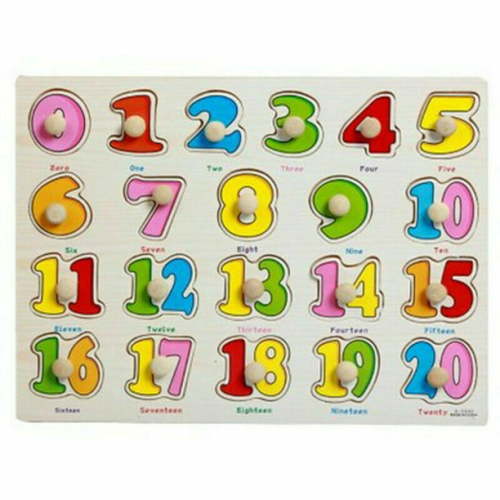 Unique Deals Kids learning educational Wood toy Alphabet Numbers Prek School 3D Shapes Colors