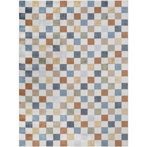 Jules Checkered Area Rug