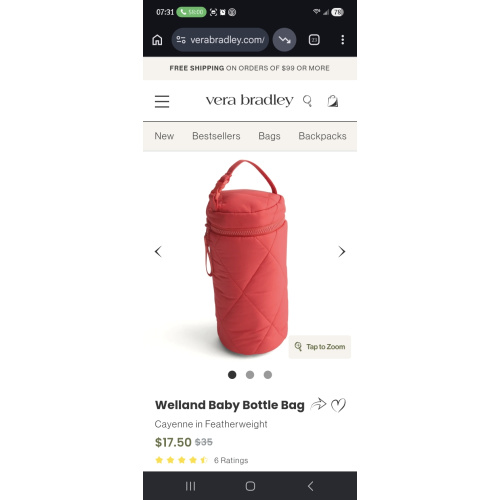 Welland Baby Bottle Bag - Featherweight | Vera Bradley