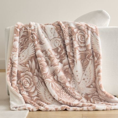 Harry Potter™ Hedwig™ Flora Faux Fur Throw