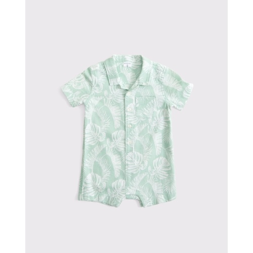 baby button-through romper