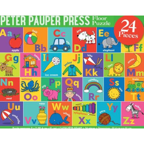 Alphabet Kids' Floor Puzzle (24 Pieces) (36 inches wide x 24 inches high)