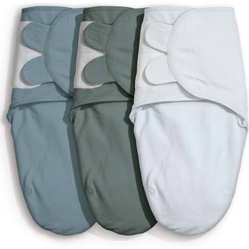 Amazon.com: GLLQUEN BABY Swaddles for Newborns 0-3 Months, Adjustable & Easy Fastener | 3-Pack, Baby Boy Swaddles Organic Cotton Womb-Like Nursery Swaddling Blanket reduces startle reflex, Soft & Skin-Friendly