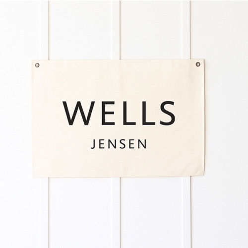 Personalized Baby Name | Canvas Flag | Nursery Name Sign