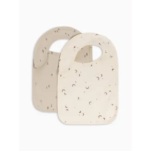 2-Pack Bibs - Moon & Trees