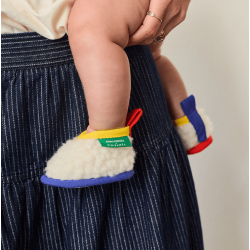 LIMITED-EDTION BOBO CHOSES X BINIBAMBA MERINO WOOL BINIBOOTIE BABY SLIPPERS