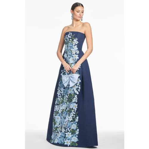 LARISA GOWN in NAVY CASCADE | Sachin & Babi