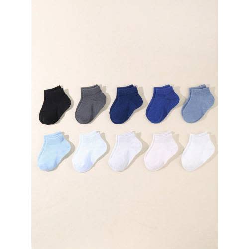 10 Pairs Newborn Baby Socks, Preemie Socks Ankle Socks, Seamless Socks For Boys Girls, Crew Socks Baby Shower Decoration Holiday Essentials, Halloween Thanksgiving Christmas Xmas Gift | SHEIN USA