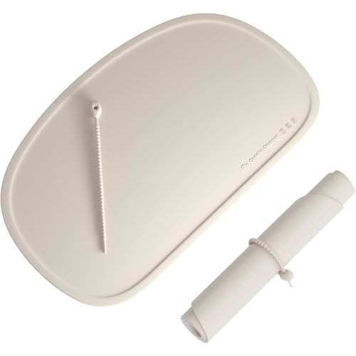 Cuddle Campus Silicone Placemat with Raised Edges for Kids,Toddlers,Babies, Non-Slip Table Setting Placemat for Dining,Come with String for Storage