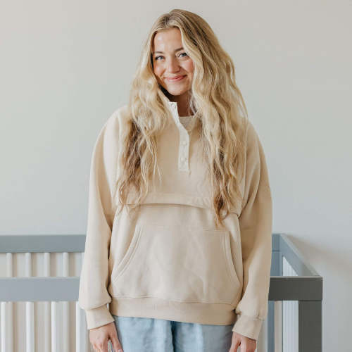 Women's Breastfeeding Sweatshirt - Chai