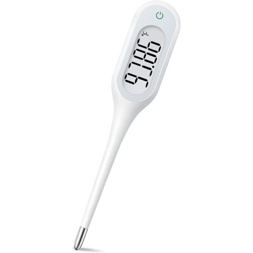 8 Second Thermometer for Adults & Kids, Accurate & Safe Baby Thermometer with Fever Alarm and Memory Recall, Oral, Rectal or Underarm Use