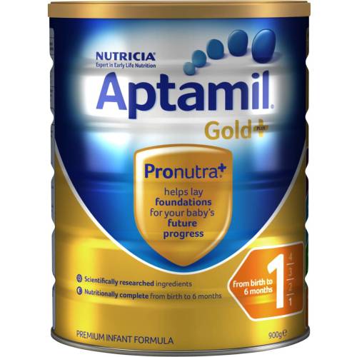Aptamil Gold+ 1 Baby Infant Formula From Birth To 6 Months 900g