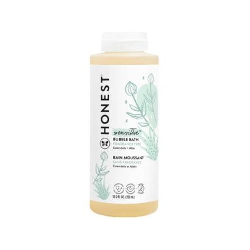 The Honest Company Sensitive Bubble Bath Fragrance Free - 12 fl oz: Gel, Paraben-Free, Formaldehyde-Free