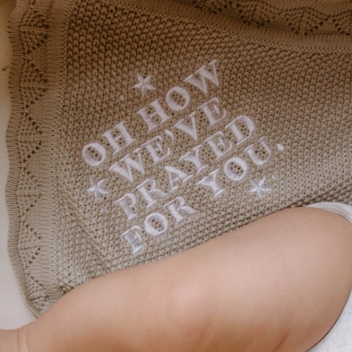 Oh How We've Prayed For You Knit Blanket – OUR HOUSE ABOVE