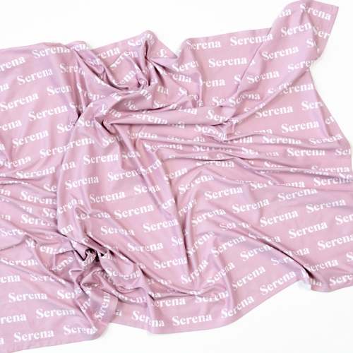 Stretchy jersey swaddle - peony