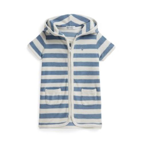 Baby Boys Striped Terry Hooded Cover-Up