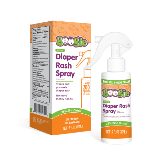 Boogie No-Rub Liquid Diaper Rash Spray with Zinc Oxide, 1.7 fl oz HSA/FSA Eligible