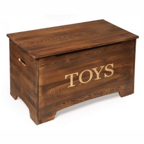 Badger Basket Solid Wood Rustic Toy Box - Brown