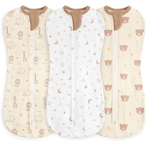 Baby Cotton Arm-in Zipper Sleep Sack Pack 1 Small