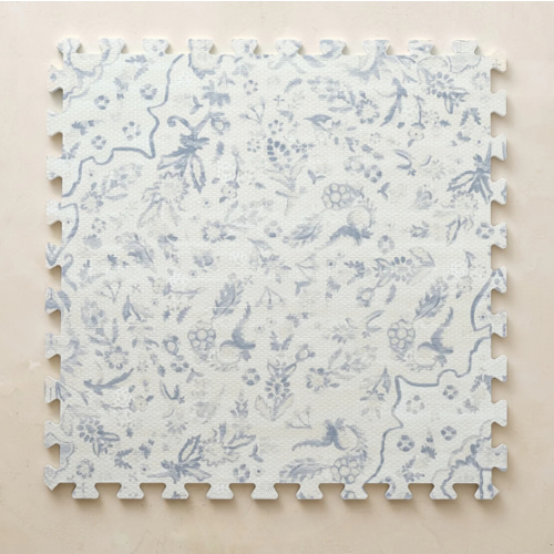 Delft Blue Floral Play Mat | Emile - Little Nomad | House of Noa 4x6