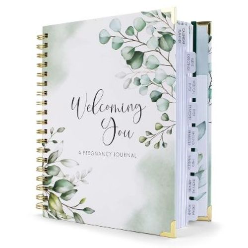 Pregnancy Journal and Memory Book with Stickers and Keepsake Pocket - Lovely Gift for First Time Moms