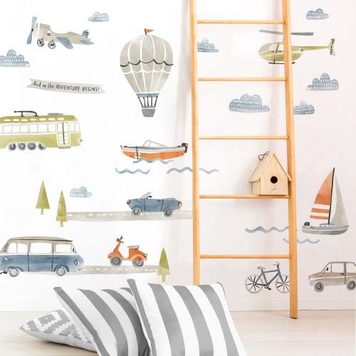 Away We Go Kit • Medium • Peel-and-Stick Wall Decals