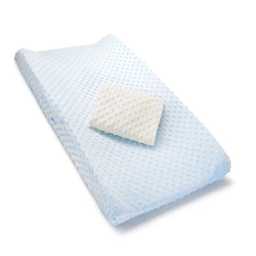 Munchkin Changing Pad Covers - Light Blue/Off-White
