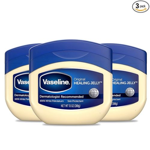 Vaseline Petroleum Jelly Original 3 Count Provides Dry Skin Relief And Protects Minor Cuts Dermatologist Recommended And Locks In Moisture 13oz