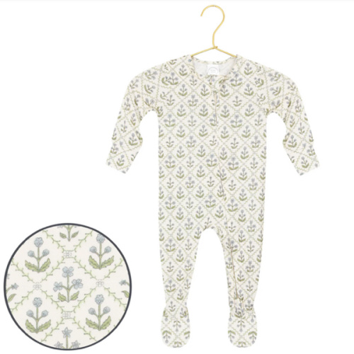 Etta Zipper Footies Newborn - Month