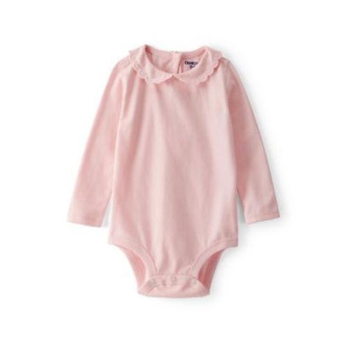 OshKosh B'gosh® Baby Girls Scalloped Collar Long-Sleeve Bodysuit | Belk