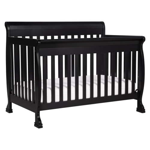 DaVinci Baby Kalani 4-in-1 Convertible Crib in Ebony Black, Greenguard Gold Certified