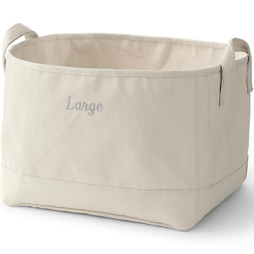 Large Canvas Storage Tote | Lands' End