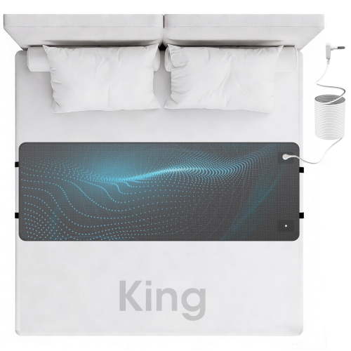 27"x76" Grounding Mat for Bed, Grounding Pad for Sleeping, Tear-Resistant PU Leather Grounding Mattress with Cord