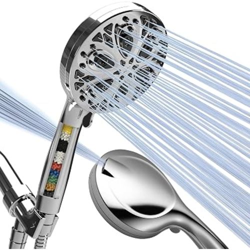 SparkPod Filtered 10-Mode Handheld Shower Head, 5" Polished Chrome Finish