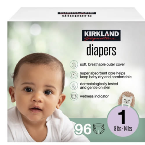 Kirkland Signature Diaper Size 1, 96-count