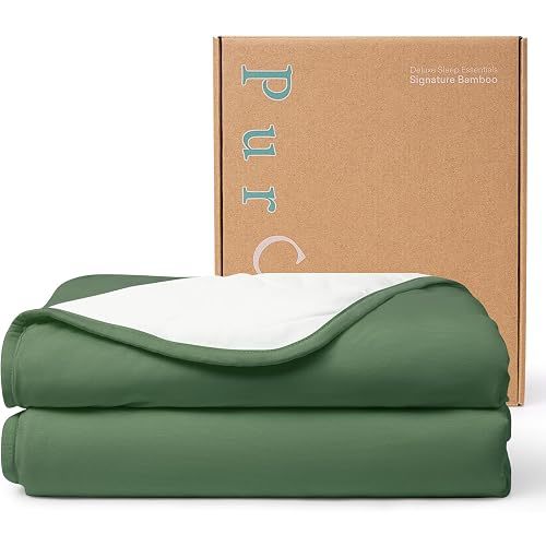 PurComfy Supersoft Toddler Comforter, Premium Bamboo Viscose Crib Blanket, Breathable 1.0 Tog Crib Quilt for All Seasons 39"×55"